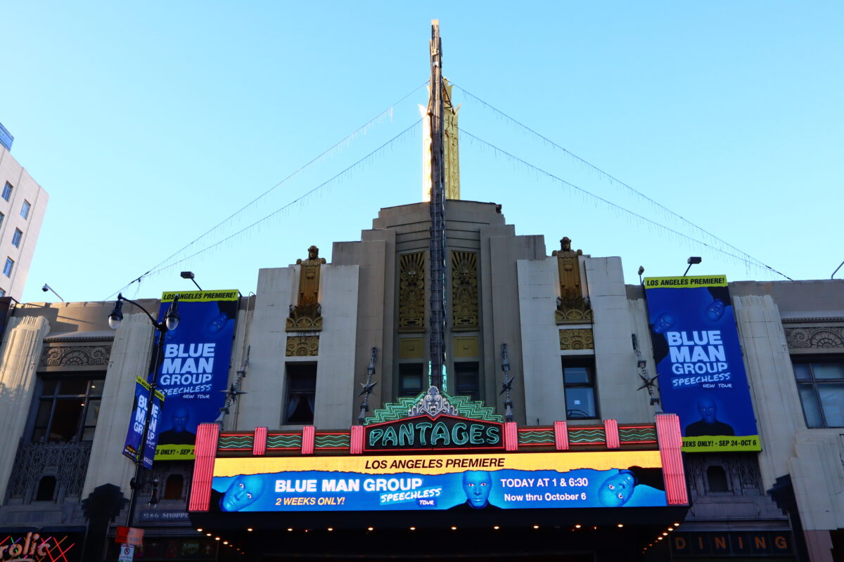 Hollywood, California - October 6, 2019: PANTAGES Theatre on Hollywood Boulevard, Los Angeles
