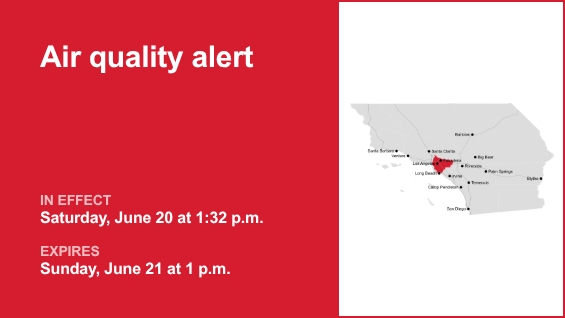 Air quality alert for Los Angeles County Sunday – Press Telegram