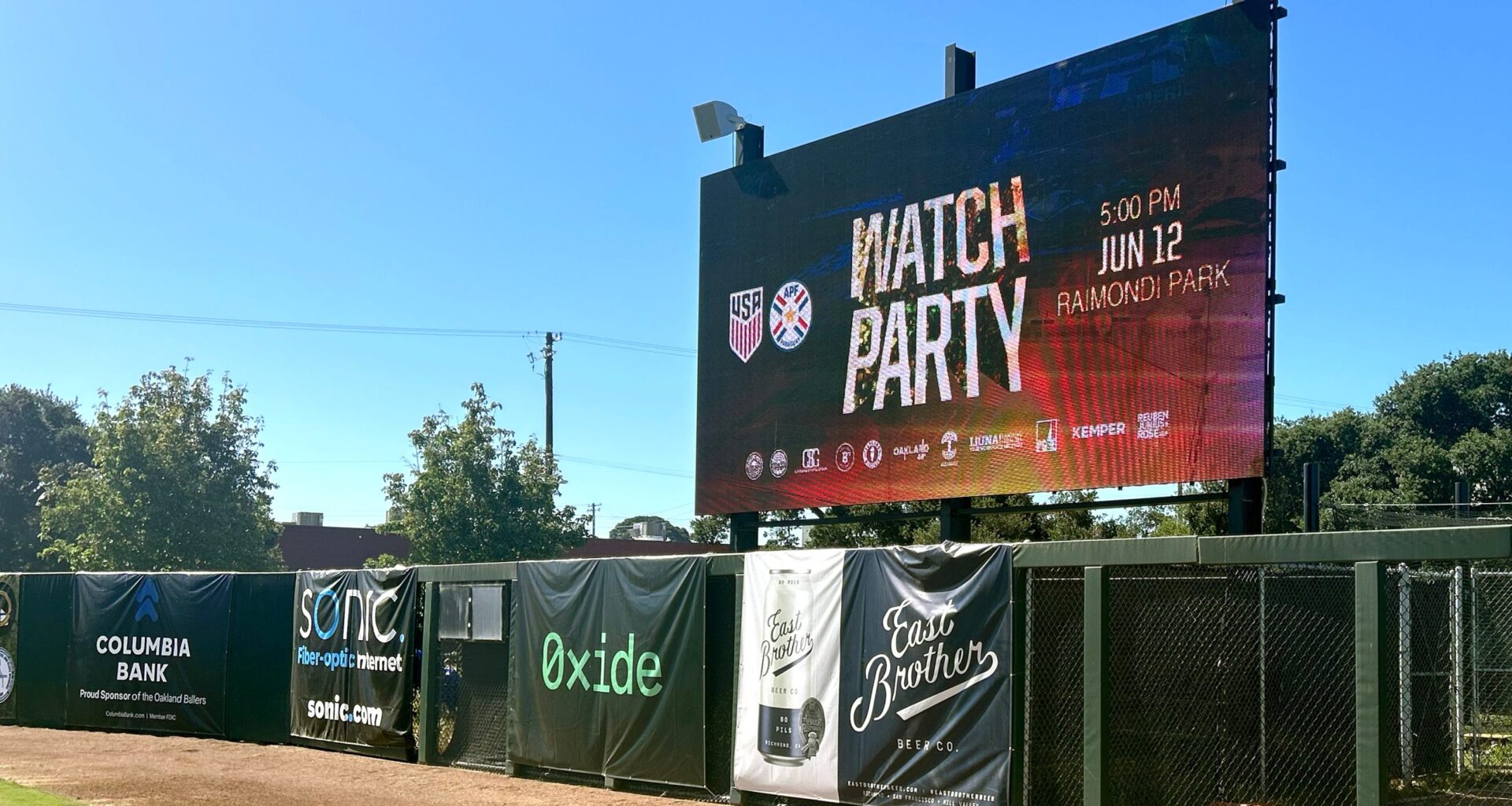 Oakland Ballers to host sold-out World Cup watch party at Raimondi Park