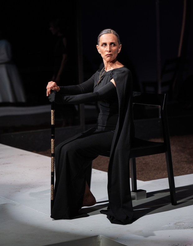 Lisa Ramirez is the tyrannical Bernarda in Lorca's "The House of Bernarda Alba" running through June 7 at Omni Commons in Oakland. (Photo courtesy of Ben Krantz Studio)