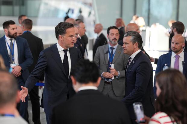 Defense Secretary Pete Hegseth and NATO Secretary General Mark Rutte.