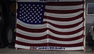 Oakland woman creates American flag quilt to raise money for veterans