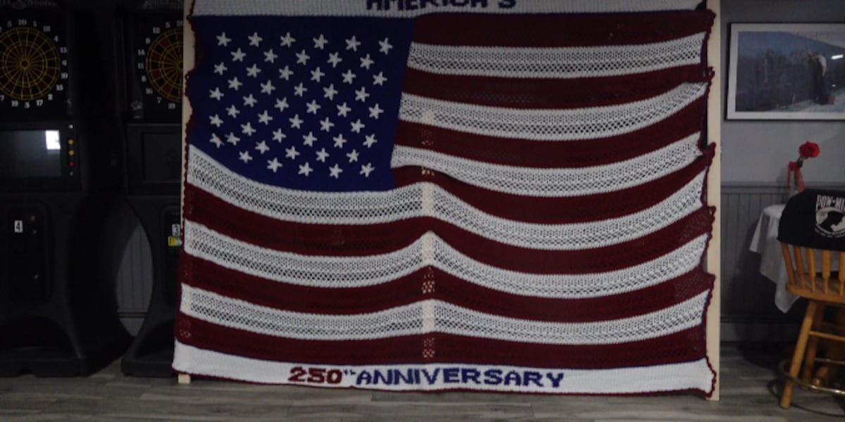 Oakland woman creates American flag quilt to raise money for veterans