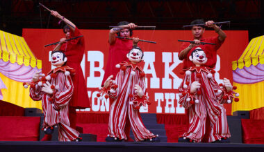 The Bob Baker Marionette Theater performs at Coachella in 2026.