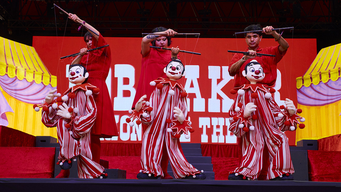 The Bob Baker Marionette Theater performs at Coachella in 2026.