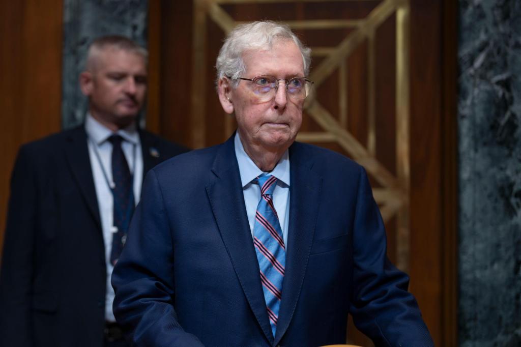 Former Senate leader Mitch McConnell is in the hospital
