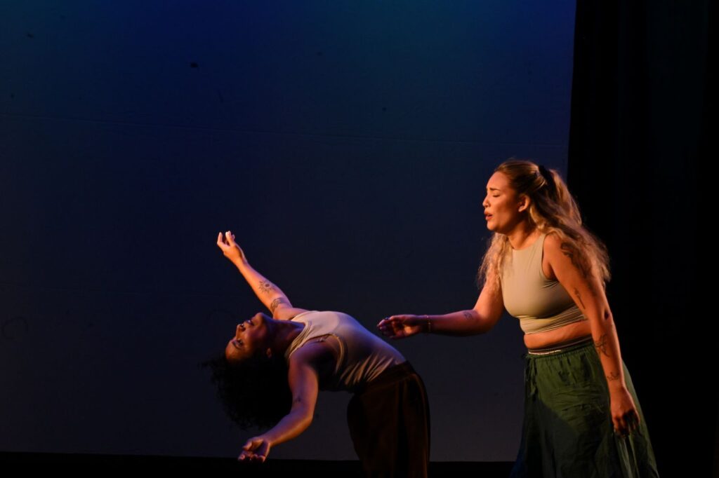 Contra-Tiempos - Maria Garcia and Ruby Morales in "Roots of Loving Us" - Photo by Jasmine Stanley-Haskins.