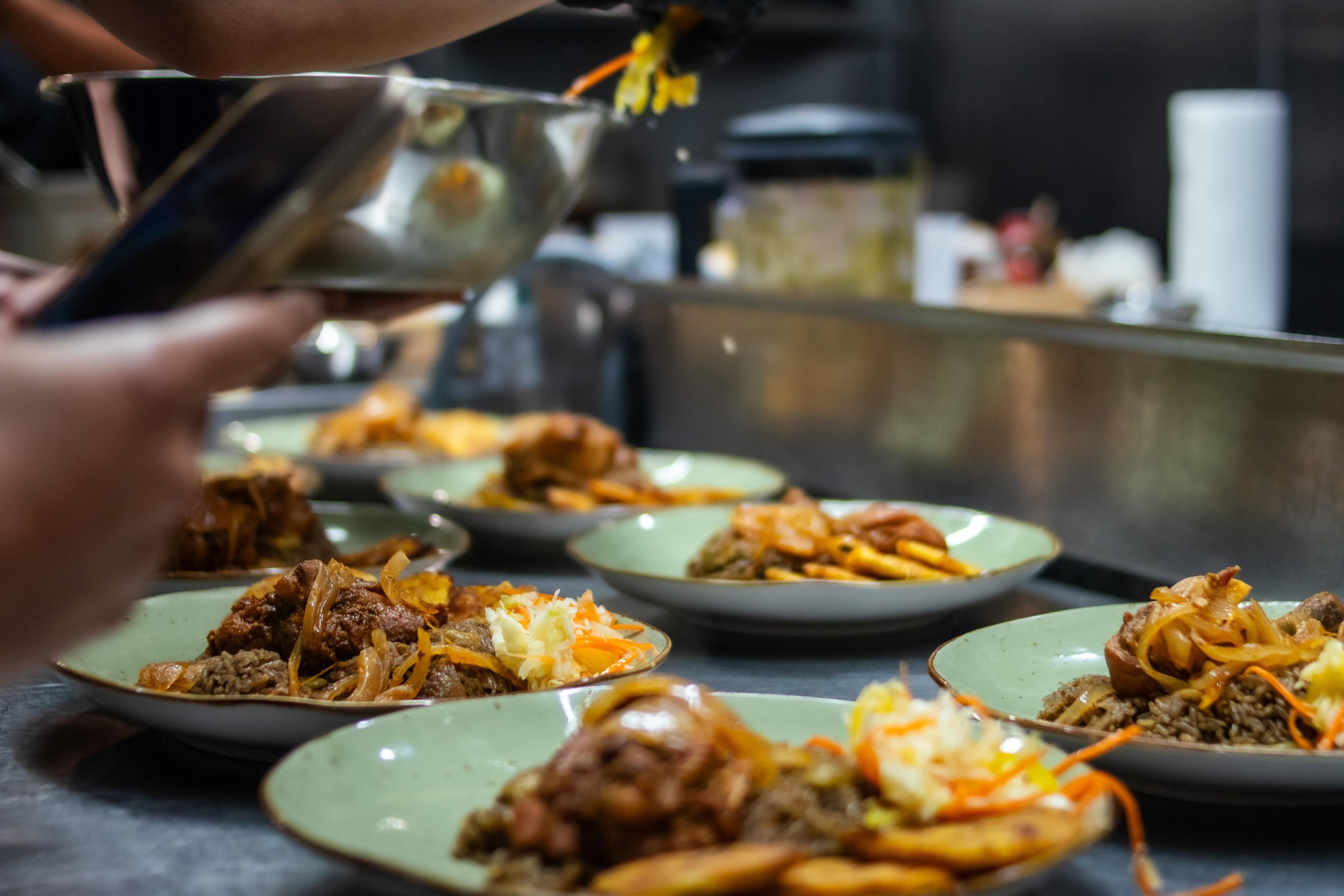 Dishes prepeared during a Haitian Knockout Kitchen cooking class in 2025.