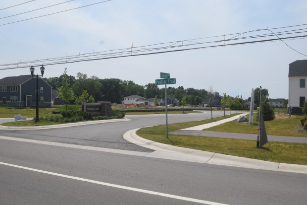 New developments such as Sterling Trail are popping up throughout Lyon Township as their population continues to grow.Photo by Matt Fahr