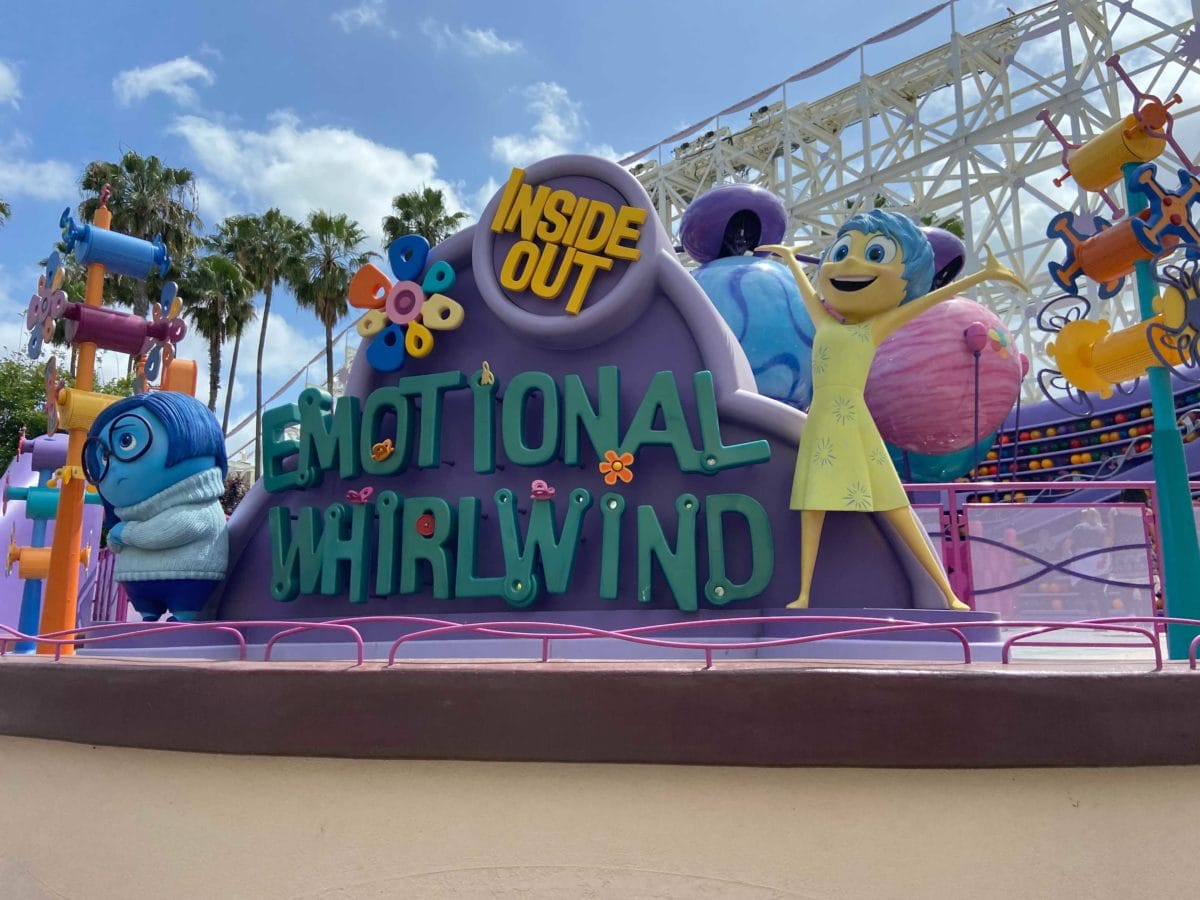 Inside Out Emotional Whirlwind at Disney California Adventure