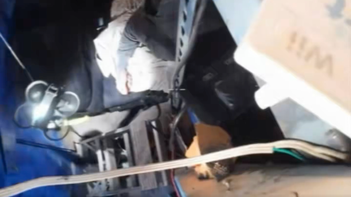 The Sacramento Sheriff's Office flew a drone into a suspect's home