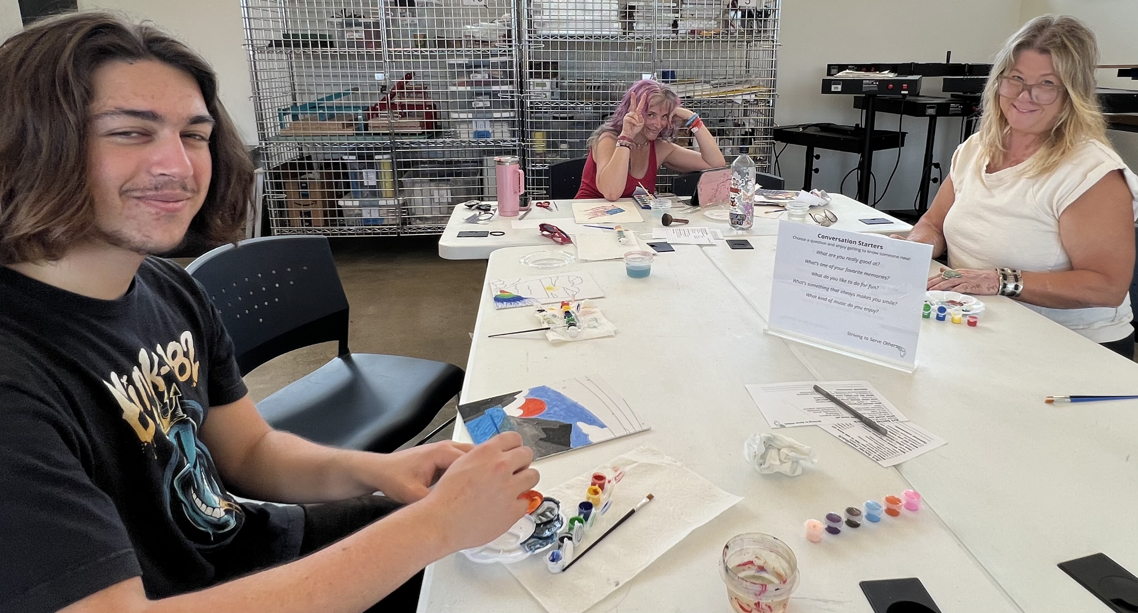 Participants of all ages created artwork and built new friendships...