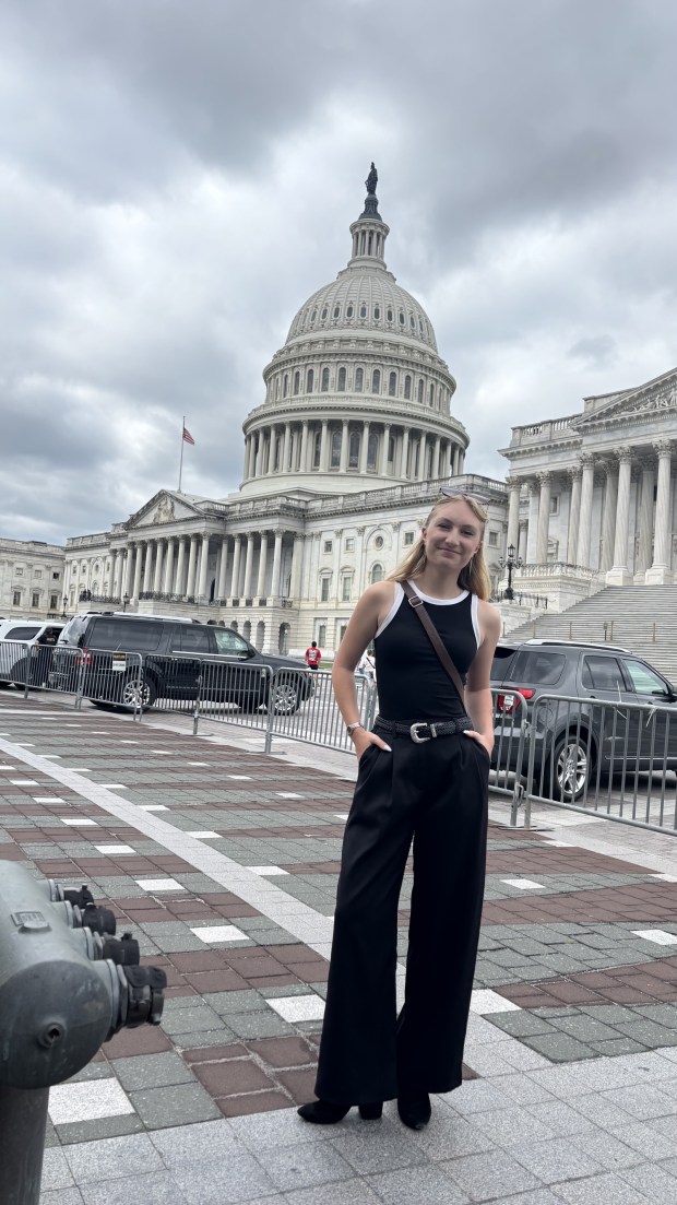 La Costa Canyon's Elizabeth Christensen in Washington D.C. for the Congressional Award Gold Medal Summit. (Courtesy Elizabeth Christensen)