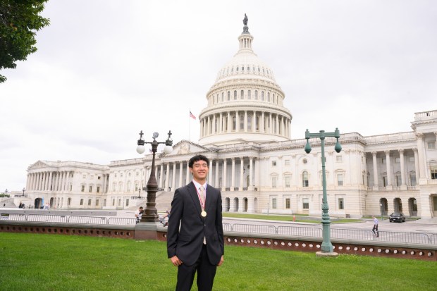 Miles Yui at the capitol for the Congressional Award Gold Medal Summit. (Rassi G. Borneo)