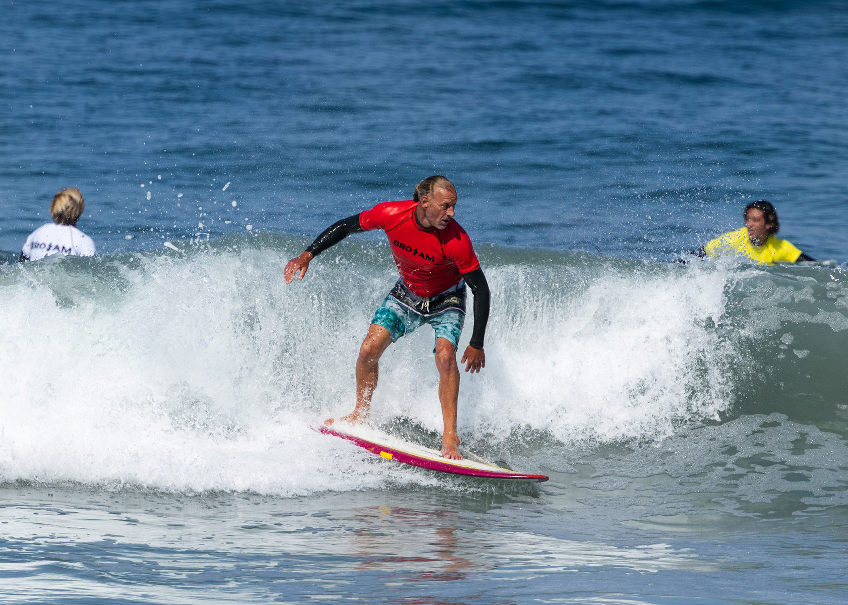 Participants in the Bro Am surf contests (Jon Clark)