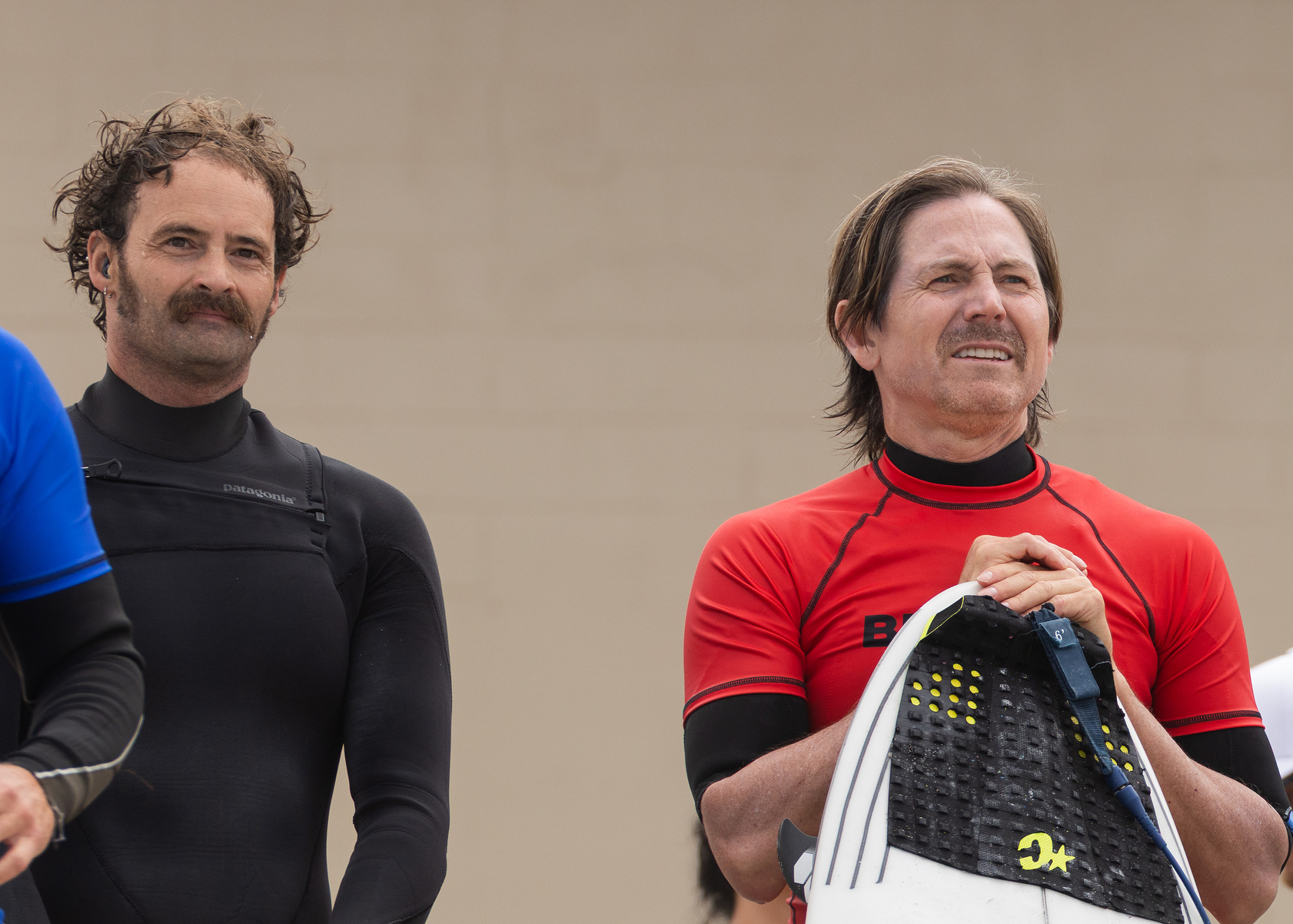 Switchfoot guitarist Boaz Roberts and drummer Chad Butler at the...
