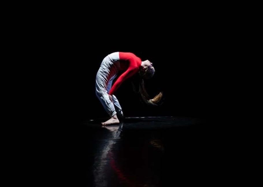 Emma Shane in her solo “Return to Instructions” - Photo by Josh Rose, courtesy of LMU.