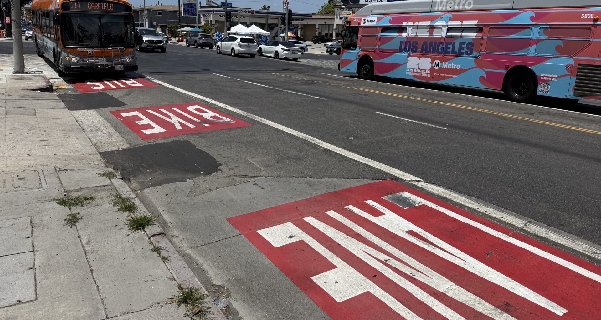 New Peak-Hour Bus Lanes on Florence and on Alvarado