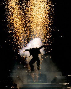 JOP channels Michael Jackson at Petco Park in San Diego on Thursday (June 18).