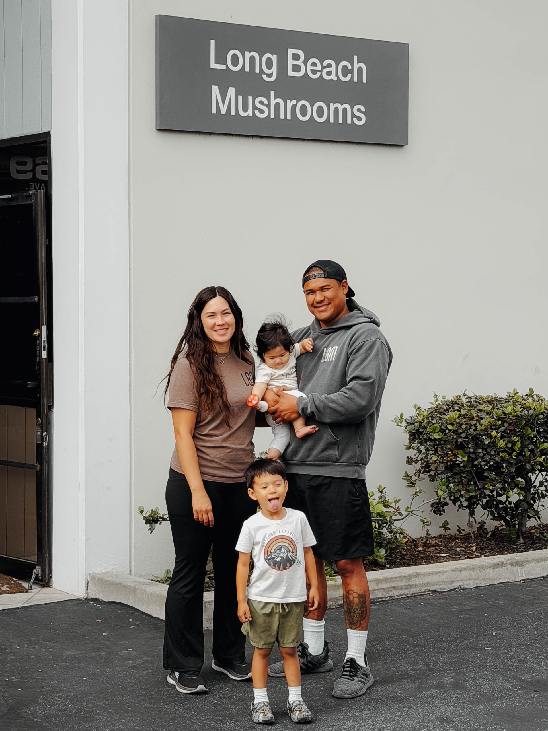 Justin and Mia Nguyen, owners of Long Beach Mushrooms, with...