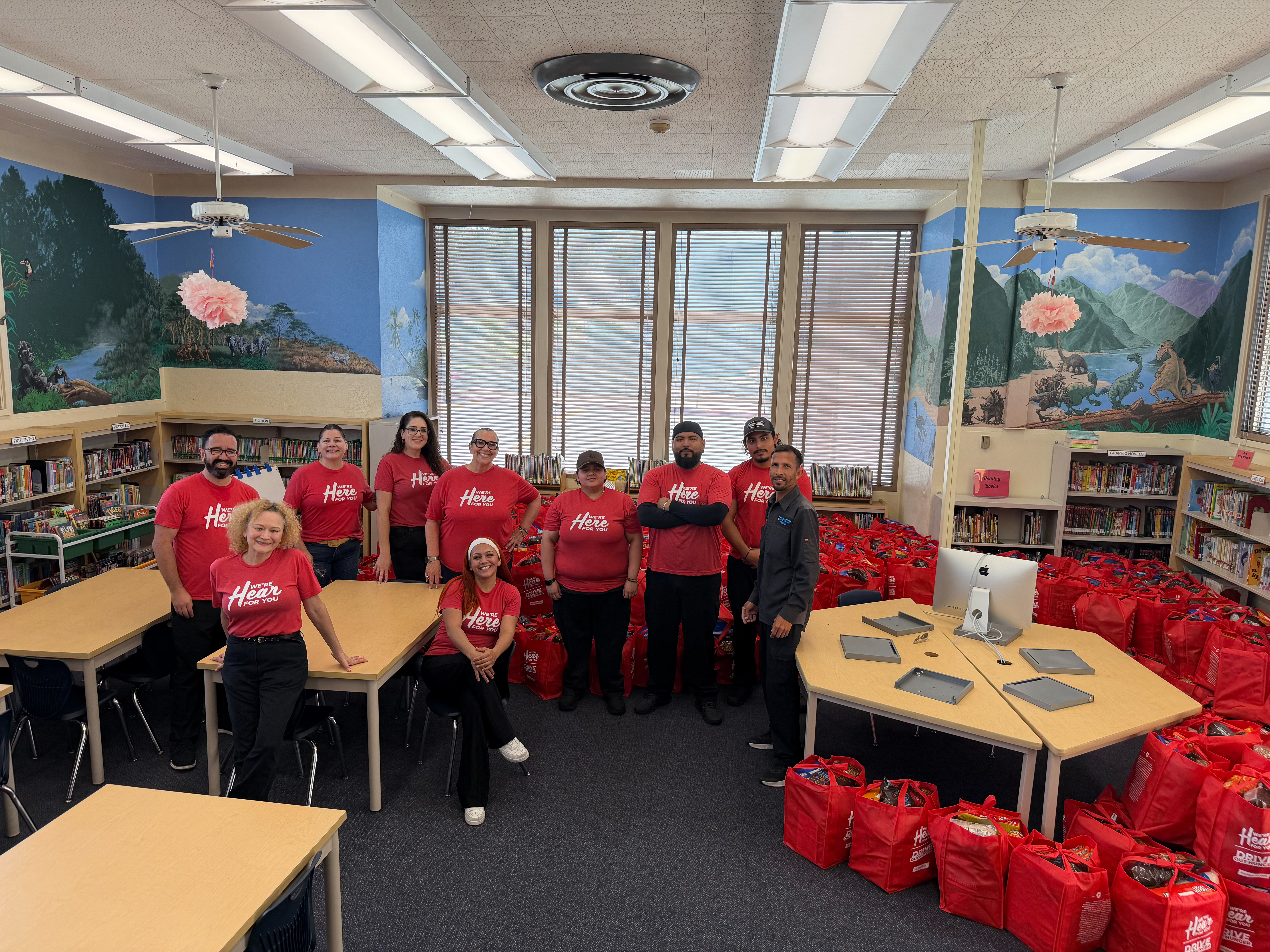 Employees from West Coast Toyota and Long Beach Honda filled...