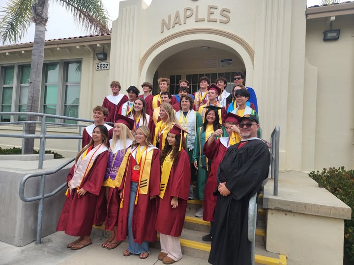 Graduating seniors from the Class of 2026 return to their...