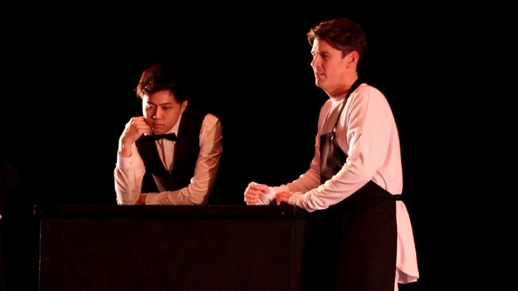 HAUNTED - Michael and Bartender - Photo Courtesy of Paul Salern.