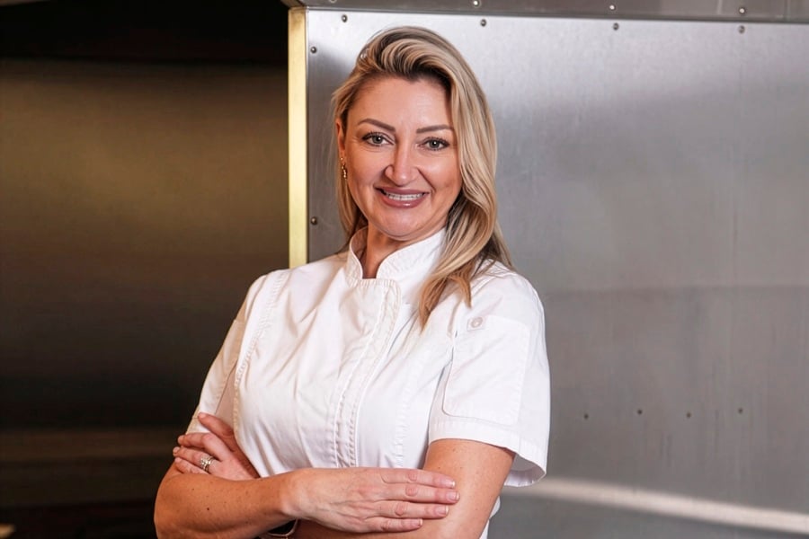 Chef Meredith Manée with 25 years of fine dining experience at The Heritage Steakhouse