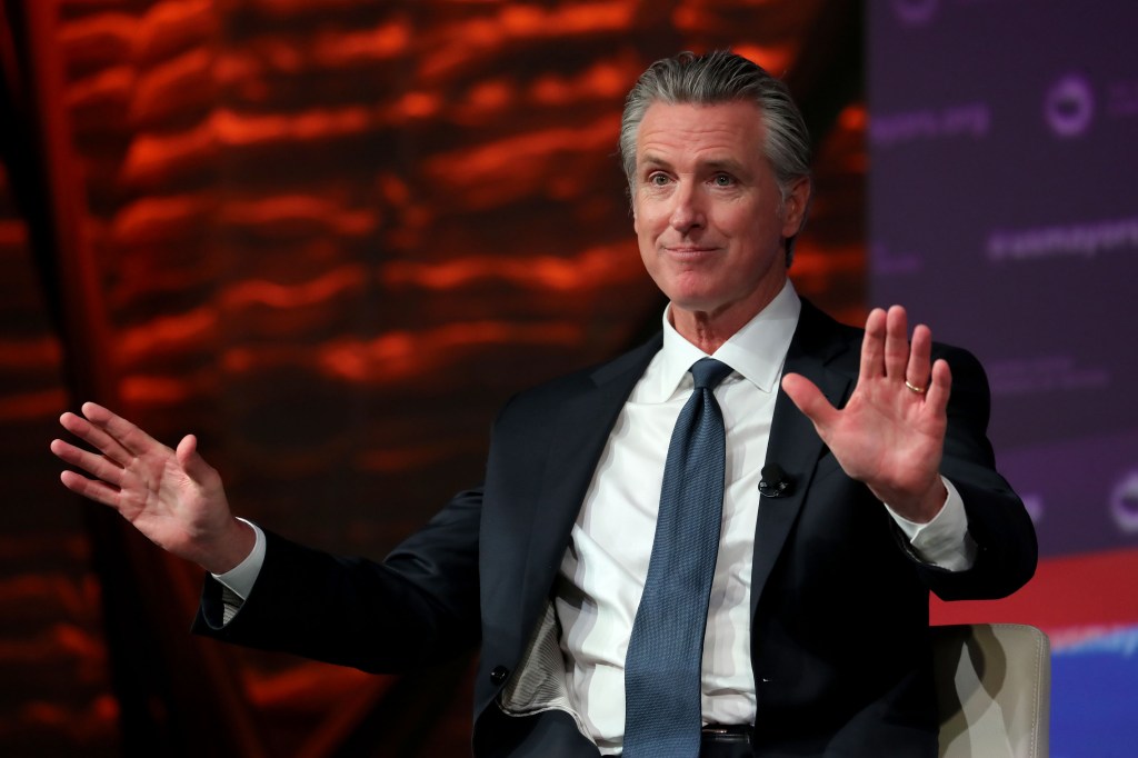 California Governor Gavin Newsom at the U.S. Conference of Mayors' 94th Annual Meeting.
