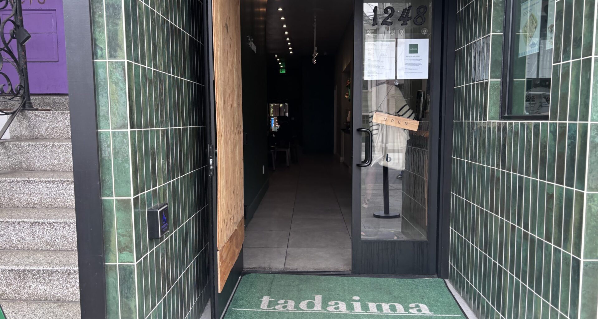 Another break-in at Tadaima, restaurant opening and closures