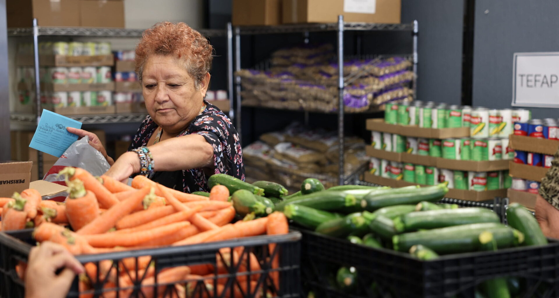 Fresh produce is available at the Dolphin Food Market at Pacific Drive Elementary School in Fullerton. The food pantry serves families throughout the year, including during the summer months.