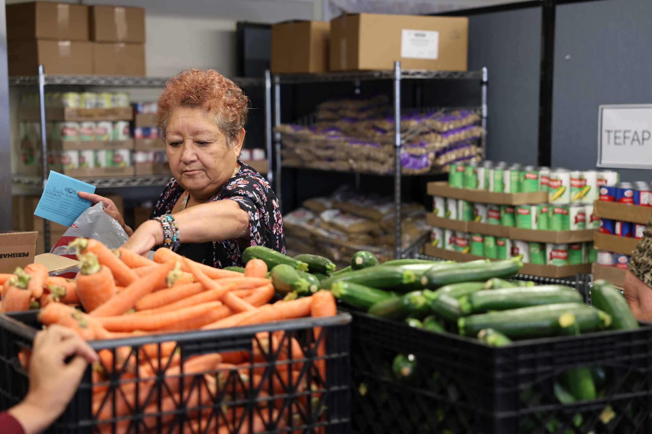 Fresh produce is available at the Dolphin Food Market at Pacific Drive Elementary School in Fullerton. The food pantry serves families throughout the year, including during the summer months.