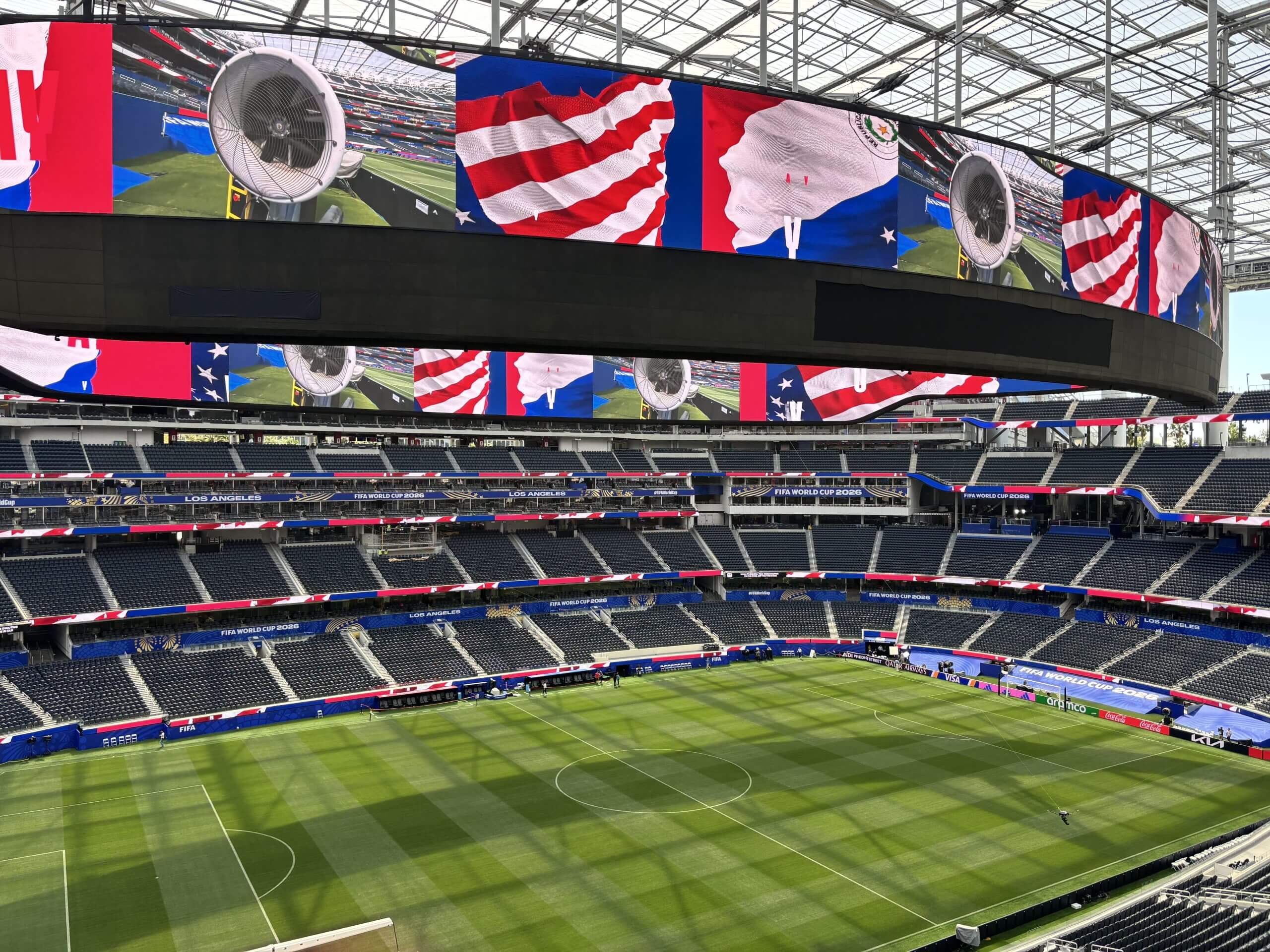 A view inside SoFi Stadium