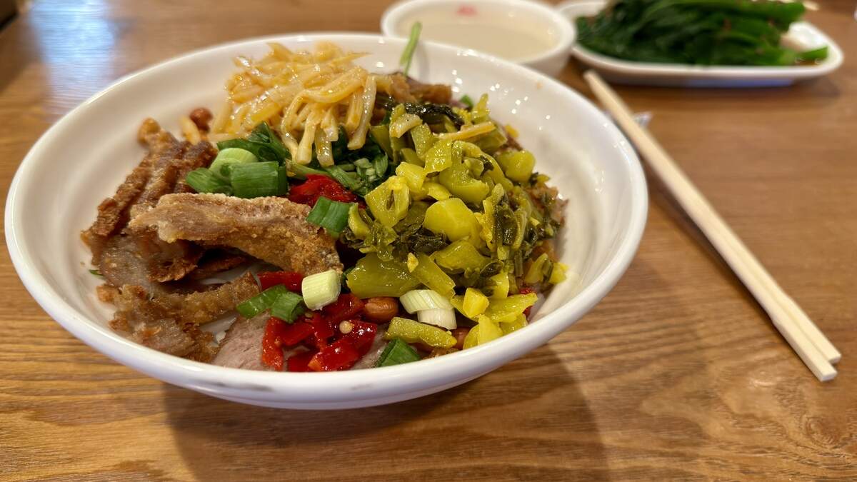 Slurp thick rice noodles at Old Gui Lin on Freeport Boulevard.