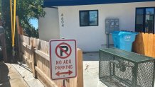 This sign was not approved or installed by the City of San Diego. It does closely resemble an official 'no parking' notice, June 19, 2026.