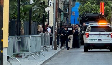 San Francisco police swarm Mission District alley, detaining several