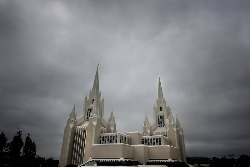 The San Diego California Temple is pictured on the morning of Monday, June 15, 2026, during the media day to begin the open-house period.