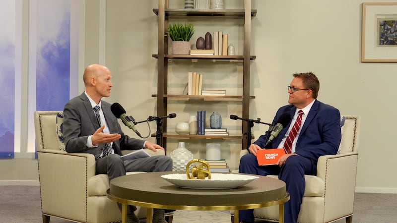 Justin Dyer and Ryan Jensen speak together on the Church News podcast episode released Tuesday, June 9, 2026.