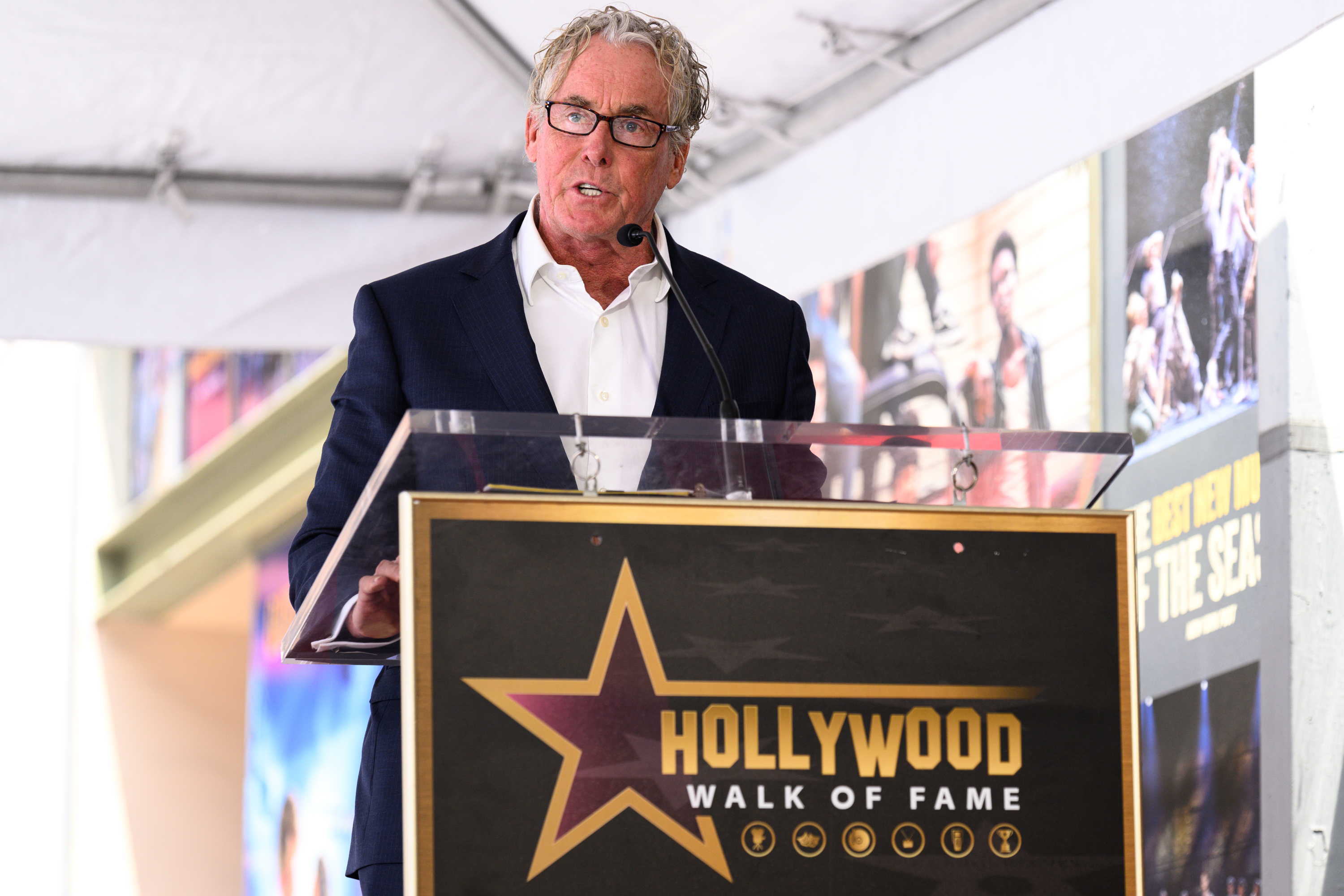 Actor John C. McGinley speaks at Keith David’s Hollywood Walk...