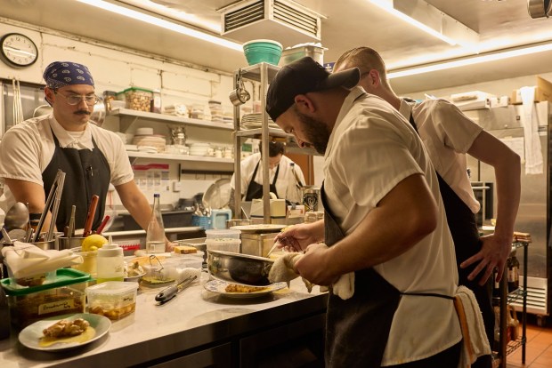 Marco Gagliardi cooks at the just opened Josephine in Silver Lake where they are serving Northern Italian and French cuisine from a 1950s craftsman bungalow. (Photo by Oscar Mendoza)