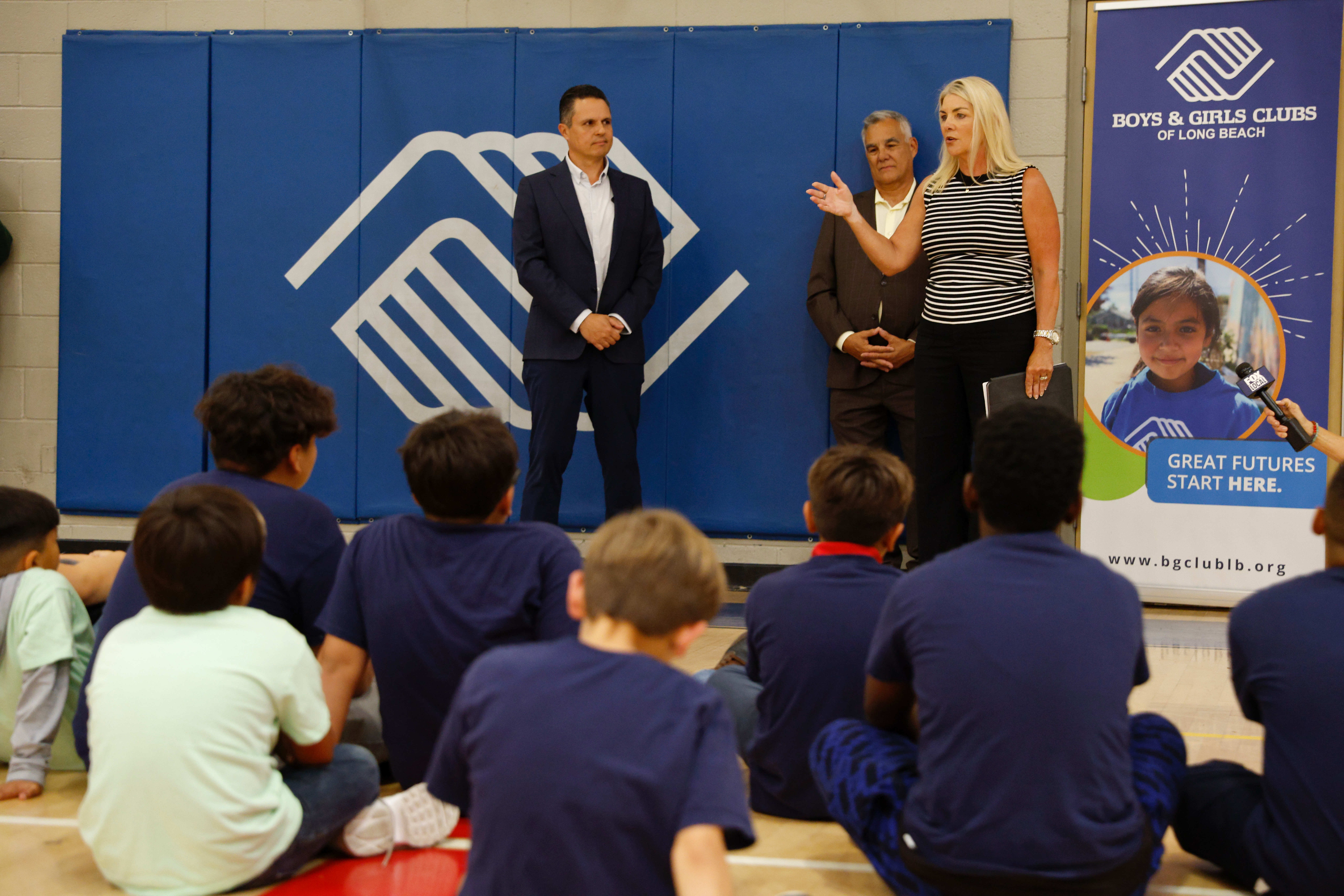 Long Beach Councilmember Kristina Duggan addresses Boys & Girls Club...