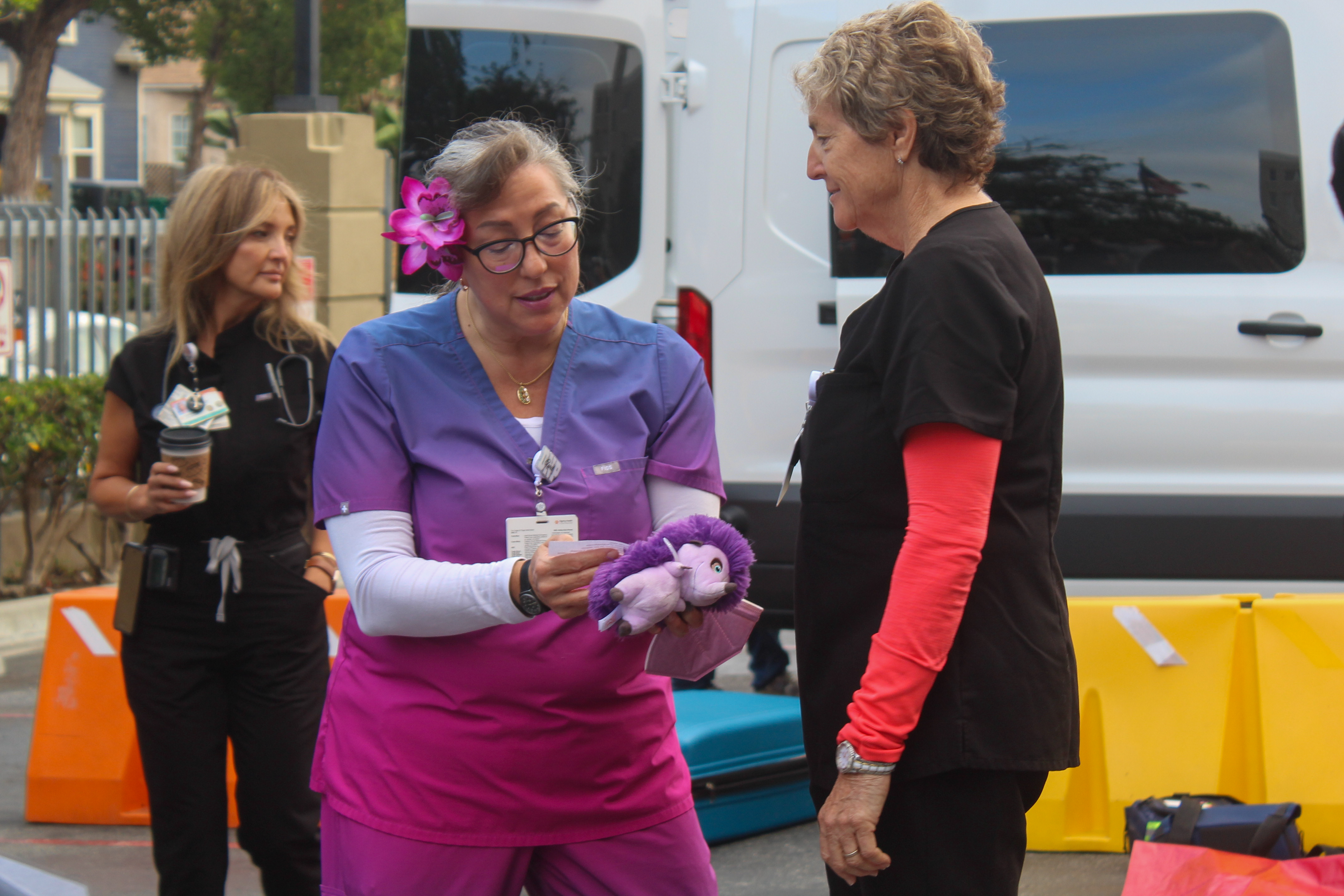 A St. Mary Medical Center staff member participating in a...