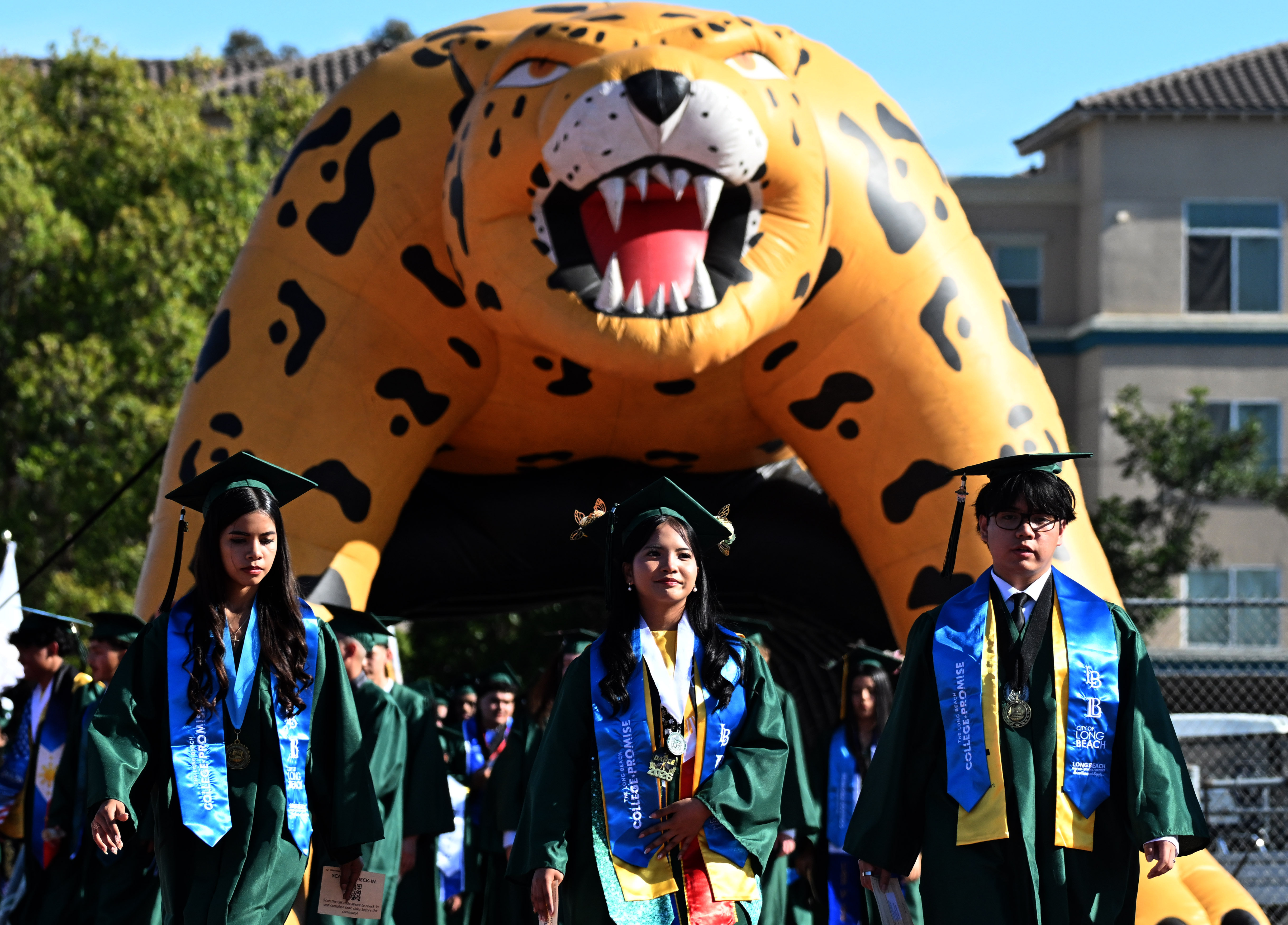 Seniors walk in during the 2026 Cabrillo High School Graduation...