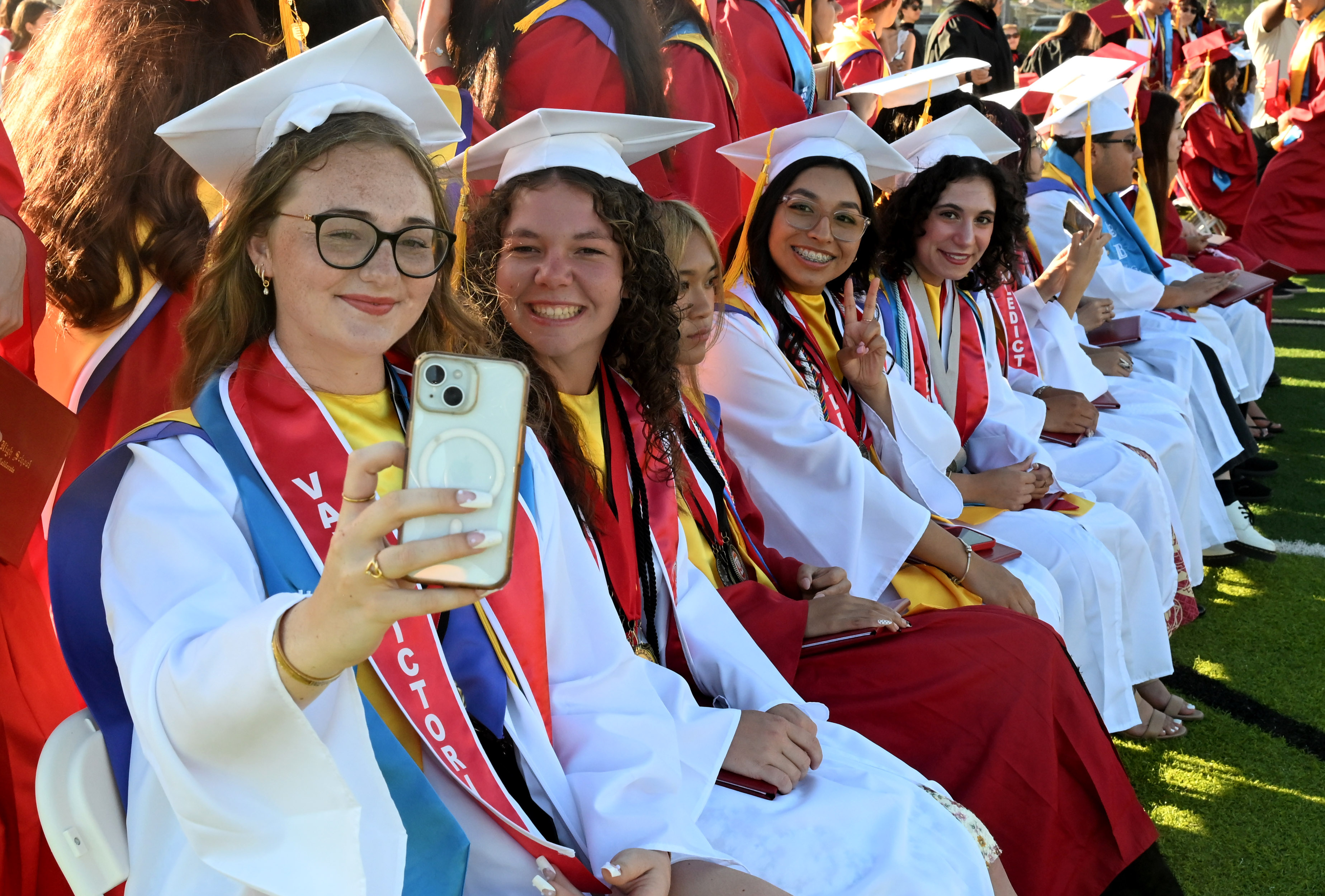 A group of seniors take a photo during the 2026...