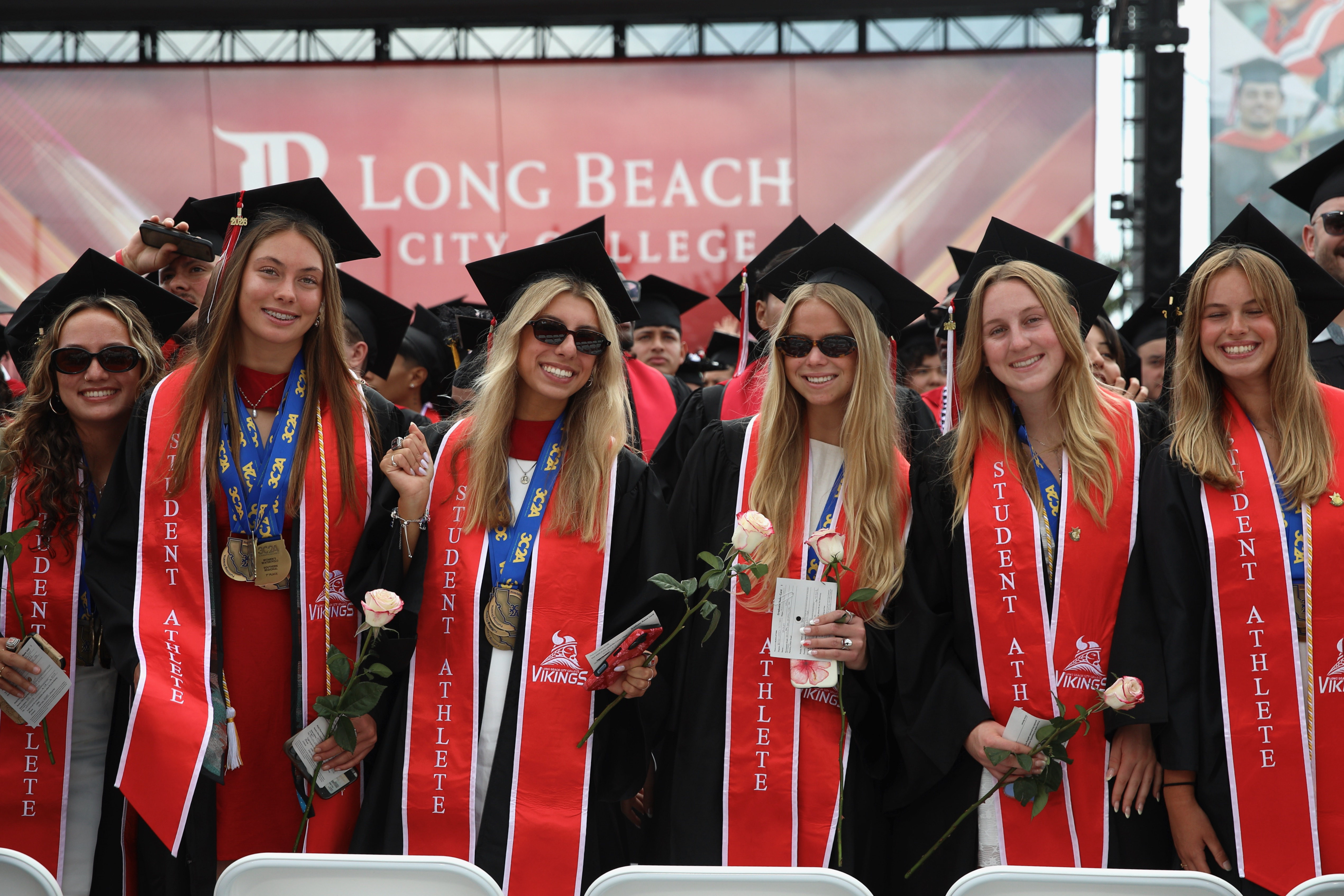 The Class of 2026 assembles for Long Beach City Collegeâs...