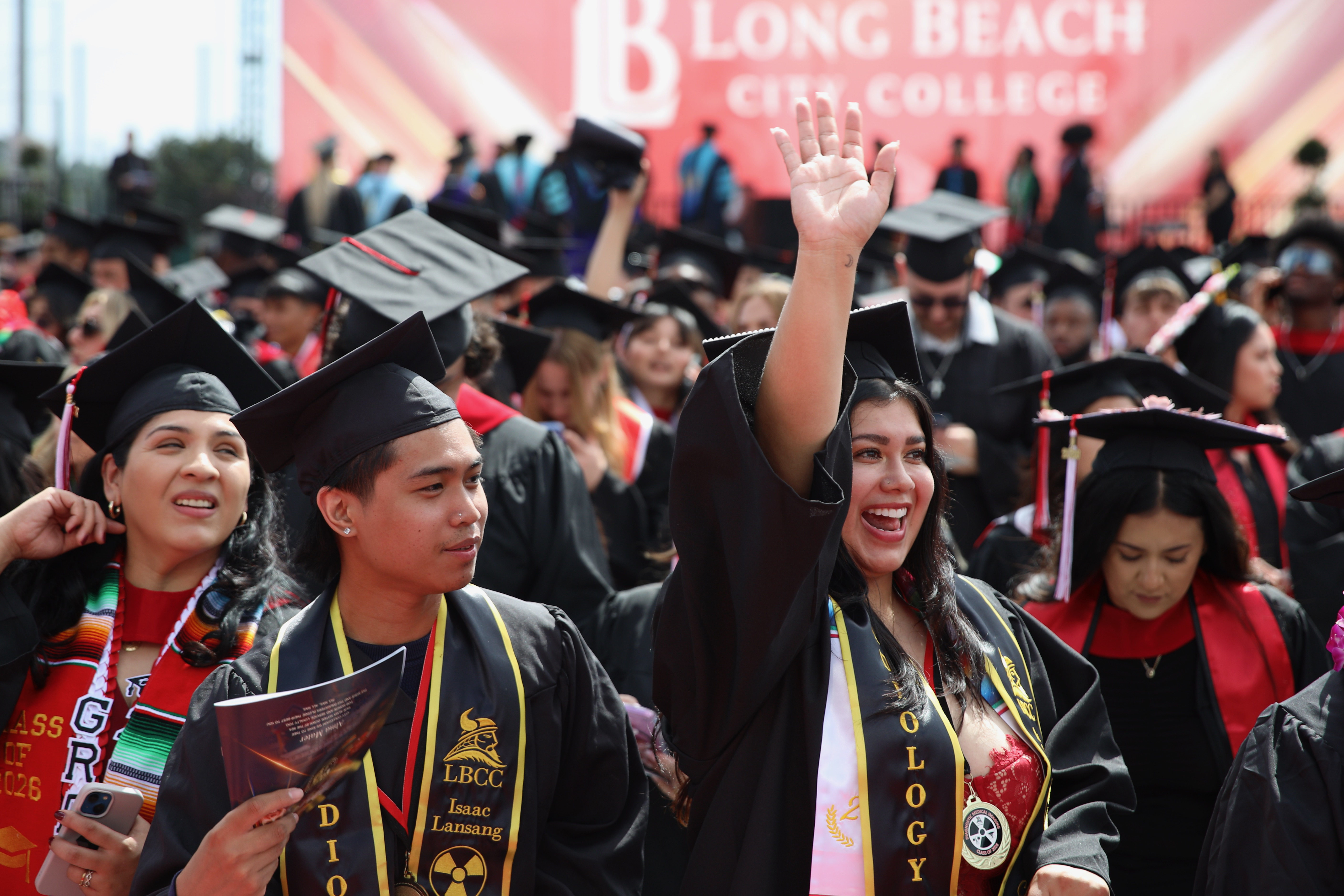 The Class of 2026 assembles for Long Beach City Collegeâs...