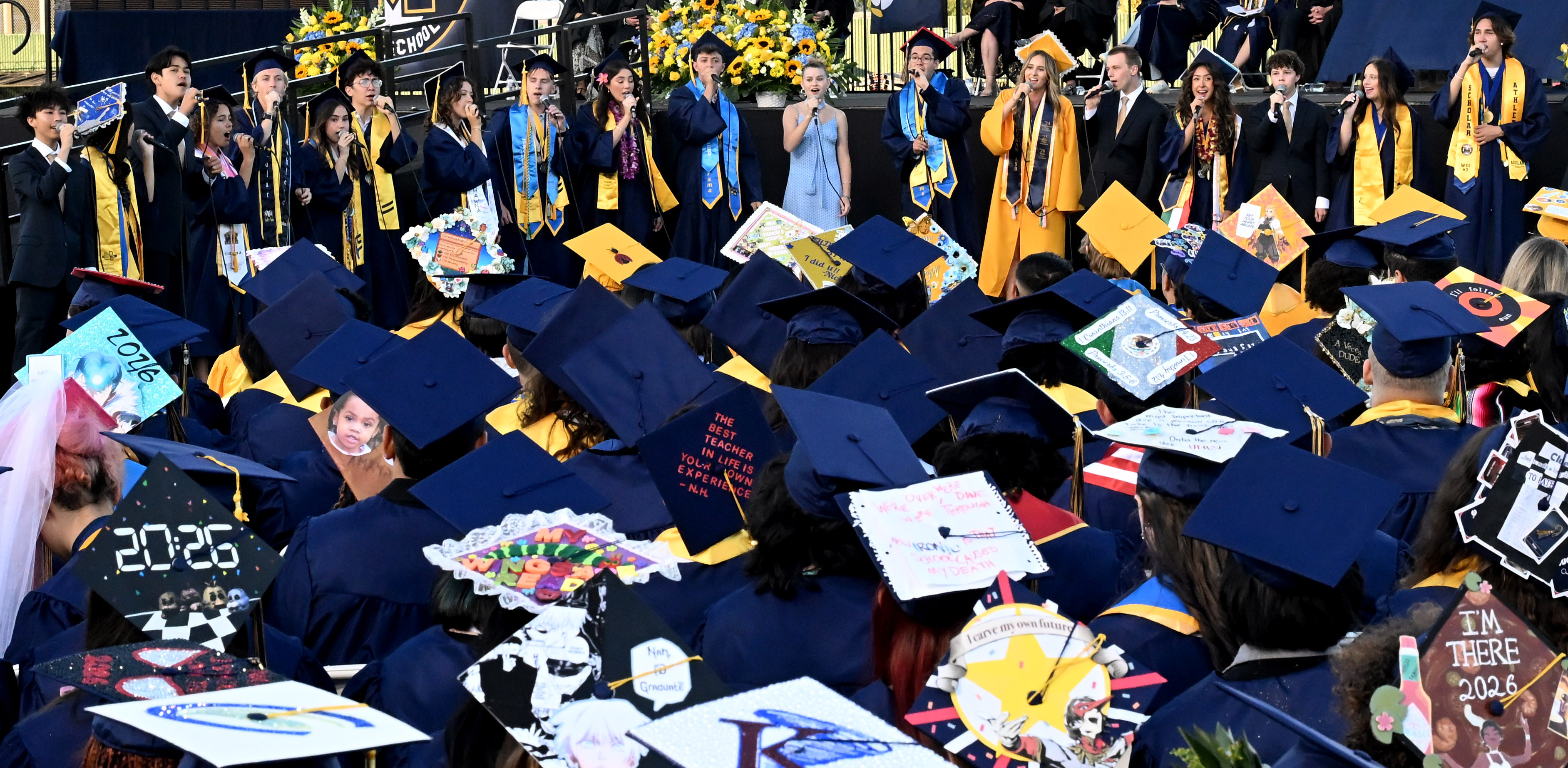 Millikan High School vocal group, Vocal Point perform the song...