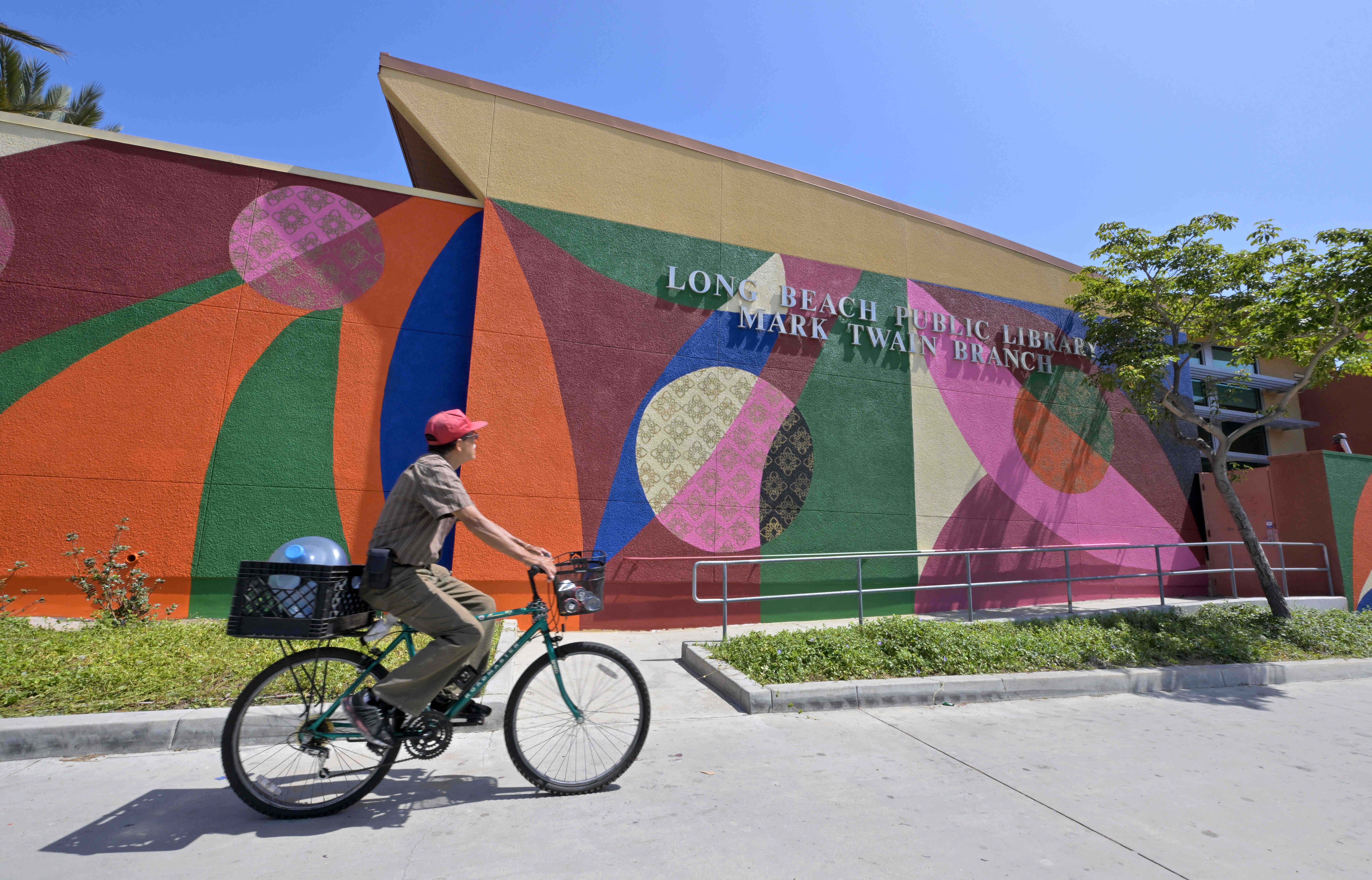 One of the finished murals from Long Beach Walls, by...