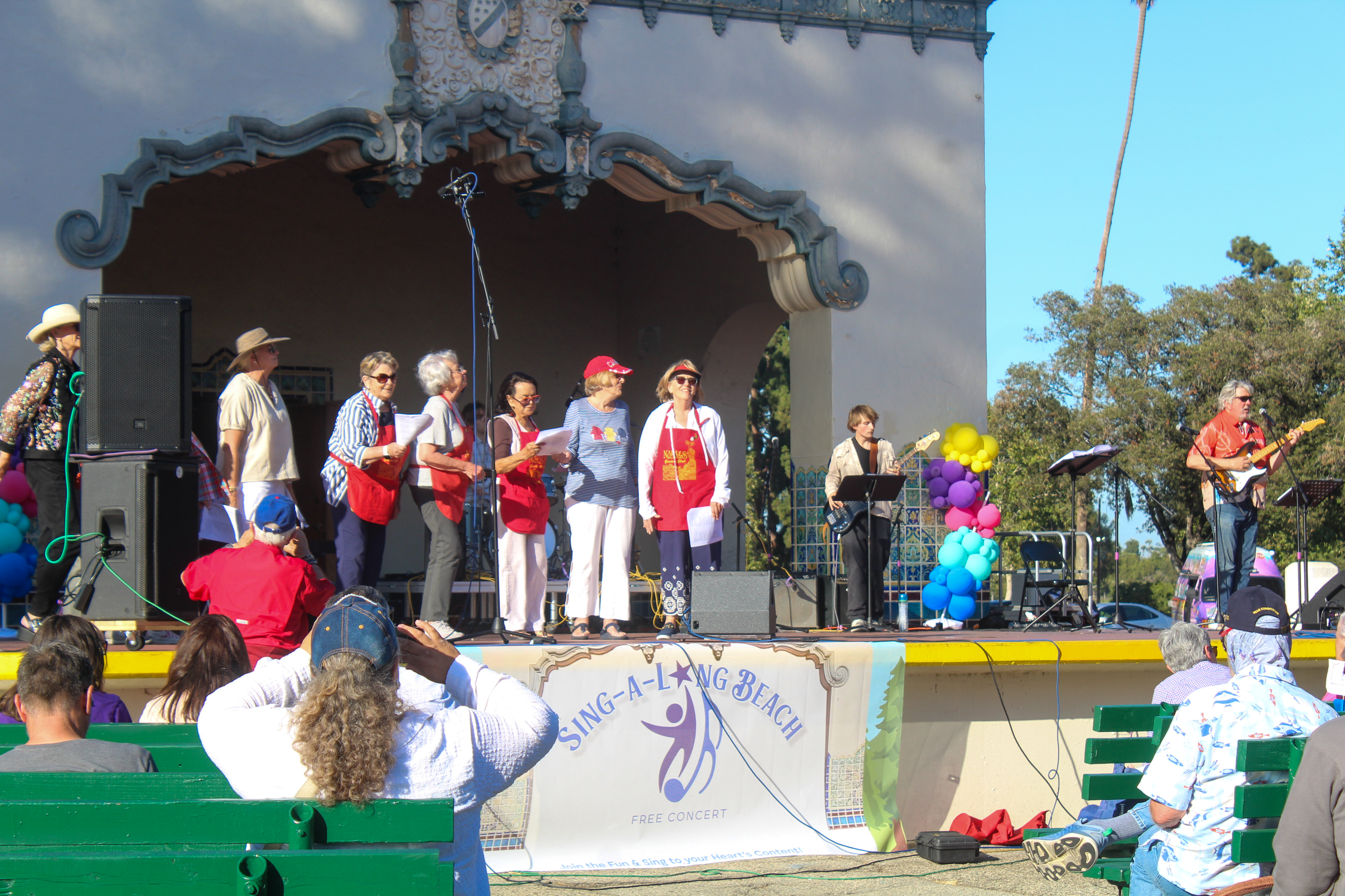 Naples Islands Garden Club singing at the second annual Sing-a-Long...