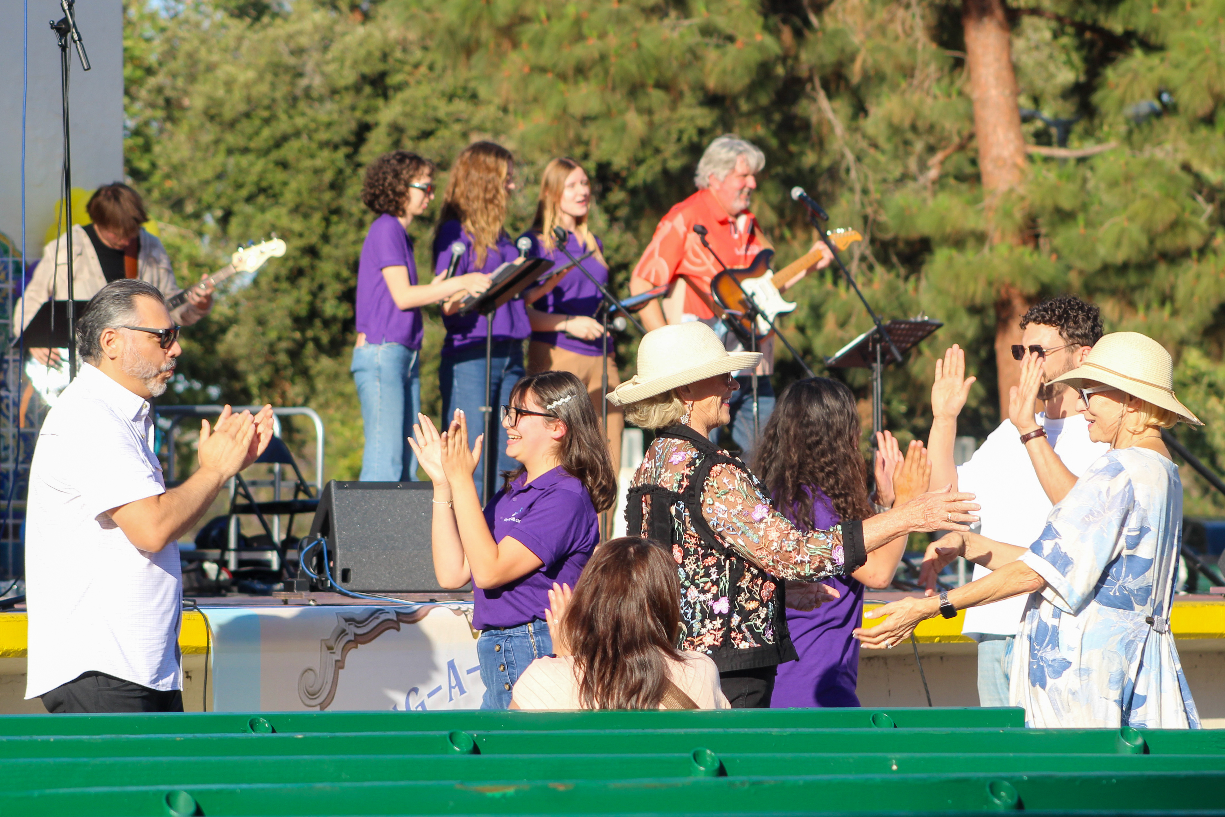 Attendees danced and sang at the second annual Sing-a-Long Beach...